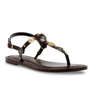 Romie Brown leather Sandals